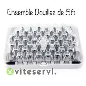 Ensemble de 56 douilles de pâtisserie