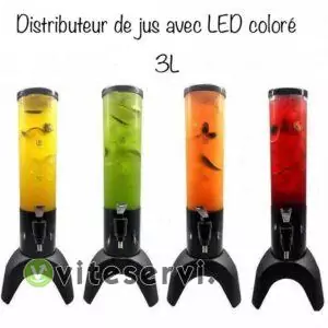 Fontaine Distributeur de Jus avec LED coloré DJ-9
