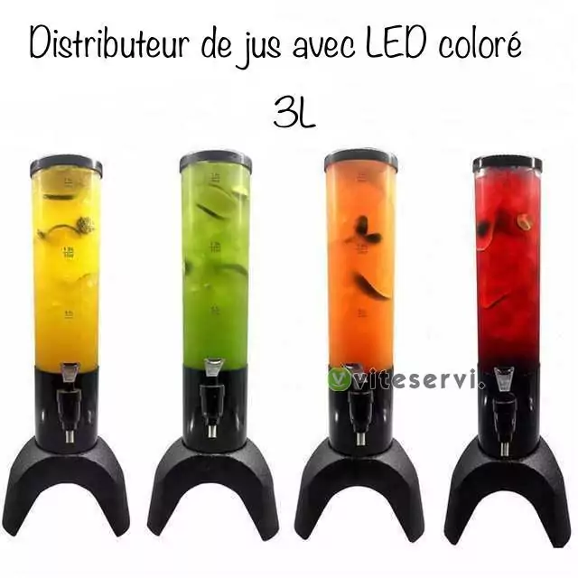 00ce80bb 6952 4e86 a406 cf6707396947 Fontaine Distributeur de Jus avec LED coloré DJ-9