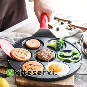 Poêle Anti - adhésive alliage d'aluminium multi-trous P85