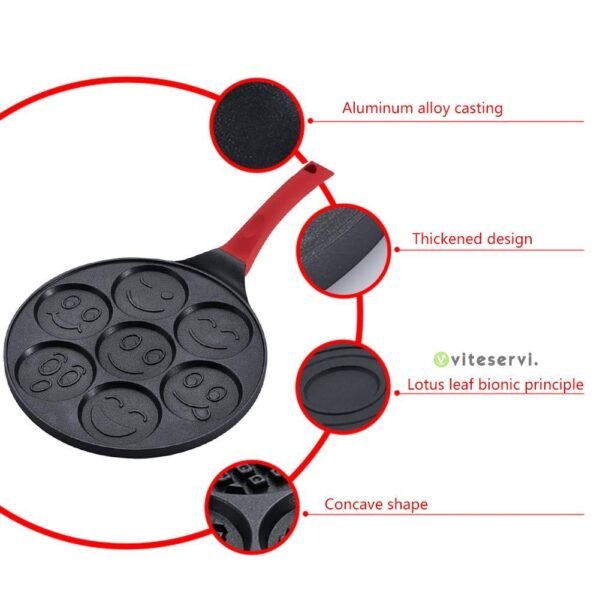 Poêle Anti - adhésive alliage d'aluminium multi-trous P85