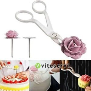 Ciseau et Clou de pâtisserie pour réalisation de fleur et autres