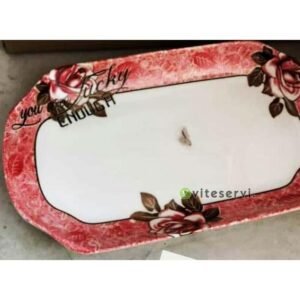 Set de 12 Plateaux en céramique