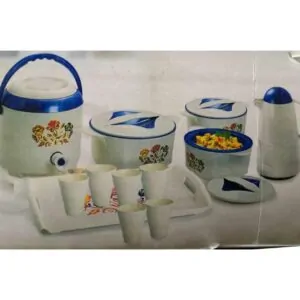 Ensemble de 04 Glacières, 6 Gobelets, 1 plateau et un carafe