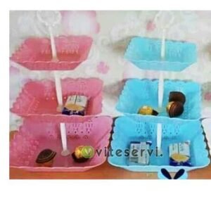 Porte fruit en Plastique à 3 étagères