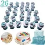 Emporte pièce alphabet Découpoirs à piston de pâtisserie