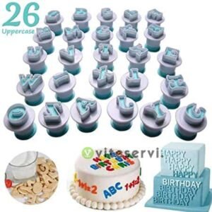 Emporte pièce alphabet Découpoirs à piston de pâtisserie