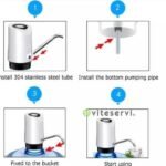 Pompe fontaine automatique sans fil pour bonbonne d'eau pompe Electronique rechargeable