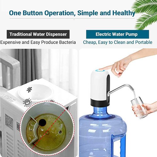 pompe electronique à eau automatique AVANTAGE viteservi Pompe fontaine automatique sans fil pour bonbonne d'eau pompe Electronique rechargeable