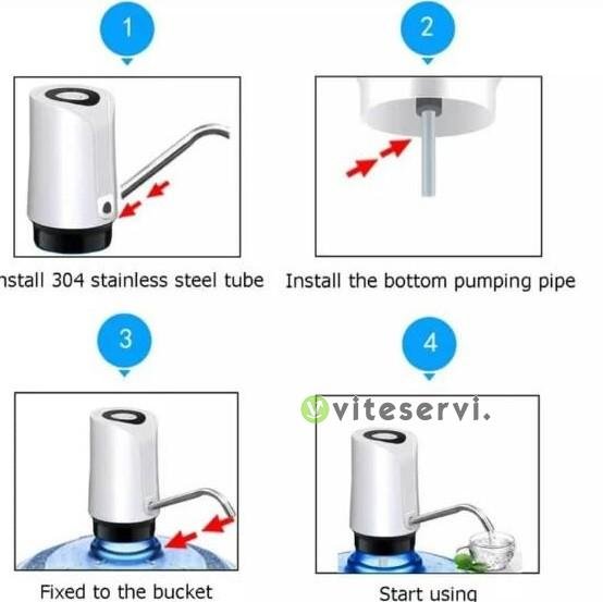 pompe Pompe fontaine automatique sans fil pour bonbonne d'eau pompe Electronique rechargeable