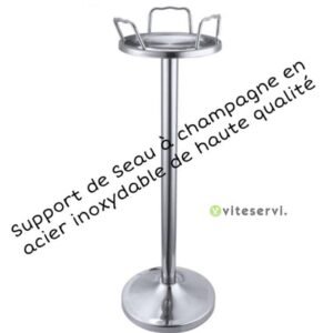 Support de seau à champagne en acier inoxydable