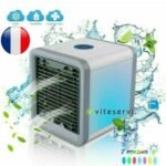 Climatiseur Humidificateur Refroidisseur USB Ventilateur d'air Froid Portable avec LED pour Maison Bureau Camping 3en 1