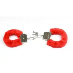 Paire de Menottes à clé en fourrure douce en plusieurs couleurs Sextoy BondageBDSM