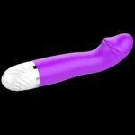 Gode Pénis Artificiel Vibrant Courbé pour Plaisir Intense VIBROMASSEUR G EXPERT