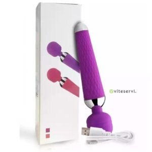 Sextoy Wand vibromasseur rechargeable 8 vitesses et 20 modes tête vibrante