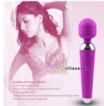 Sextoy Wand vibromasseur rechargeable 8 vitesses et 20 modes tête vibrante