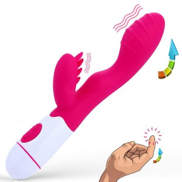 Sextoy Pénis Vibrant à Stimulation Clitoridienne résistant à l'eau