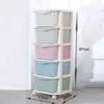 Multicolour opbergkast plastic ladeblok afwerking opbergdoos kabinet mode korte lokale