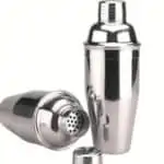 Shaker pour cocktail en inox, doré et plastique