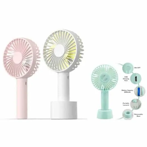 VENTOLP Mini Ventilateur Rechargeable à la Main