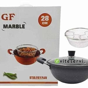 Poêle Friteuse à couvercle en Verre PF-34