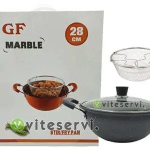 Poêle Friteuse à couvercle en Verre PF-34