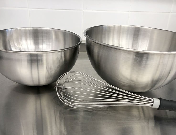 image cul poule patissier professionnel inox