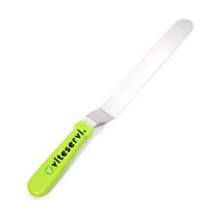 Spatule coudée à pâtisserie avec manche en plastique parfaite pour étendre et égaliser glaçage, mousse, pâte, chocolat