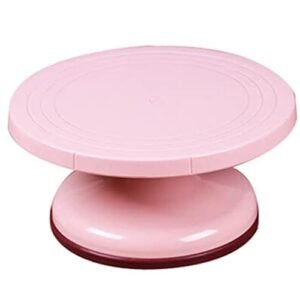 Présentoir Tournant rose 28cm résistant et anti dérapant