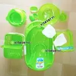 Kit Baignoire nouveau né seau panier pot et autres accessoires