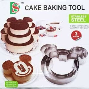 Serie de 3 Moules mickey mouse cartoon