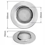 Tamis de lavabo metallique a passoire pour evier 3