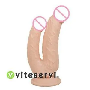 Pénis Vibrant double gode vaginal et anal instantané à Ventouse
