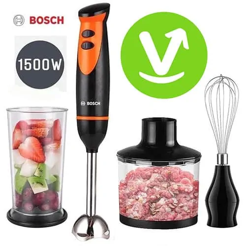 Mixeur plongeant blender hachoir Bosch HB219SS ORIGINAL Viteservi Mixeur plongeant blender hachoir Bosch HB219SS