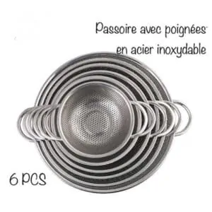 Passoire Avec Poignet En Acier Inoxydable