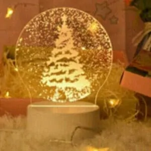 Veilleuse 3D lampe colorée avec 7 couleurs de lumière V-1003
