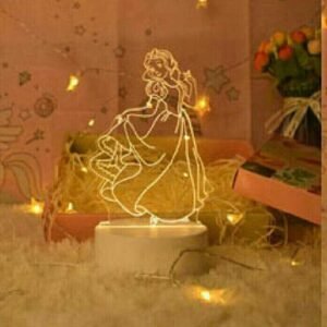 Veilleuse 3D lampe colorée avec 7 couleurs de lumière V-1005