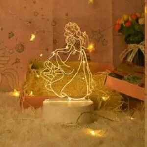 Veilleuse 3D lampe colorée avec 7 couleurs de lumière V-1005