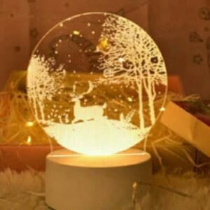 Veilleuse 3D lampe colorée avec 7 couleurs de lumière V-1009