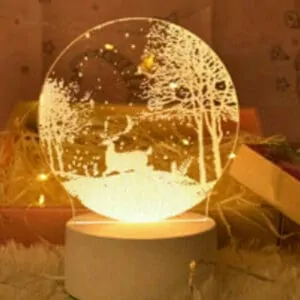 Veilleuse 3D lampe colorée avec 7 couleurs de lumière V-1009