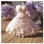 Moule robe de mariée princesse jupe reine en silicone