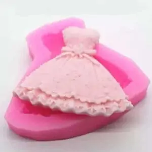 Moule robe de mariée princesse jupe reine en silicone