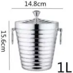 Seau à Glace Champagne à couvercle 1L