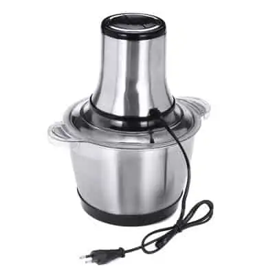 3 litres 800W Machine à piler igname 3L Hachoir métallique 800 W à viande électrique automatique en acier inoxydable