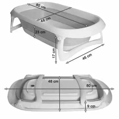 BAIGNOIRE COMPACTE Baignoire pliable pour enfant