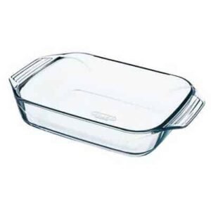 Saladier en verre forme rectangulaire