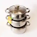 Série de 3 bols de services à couvercle en verre 6pcs