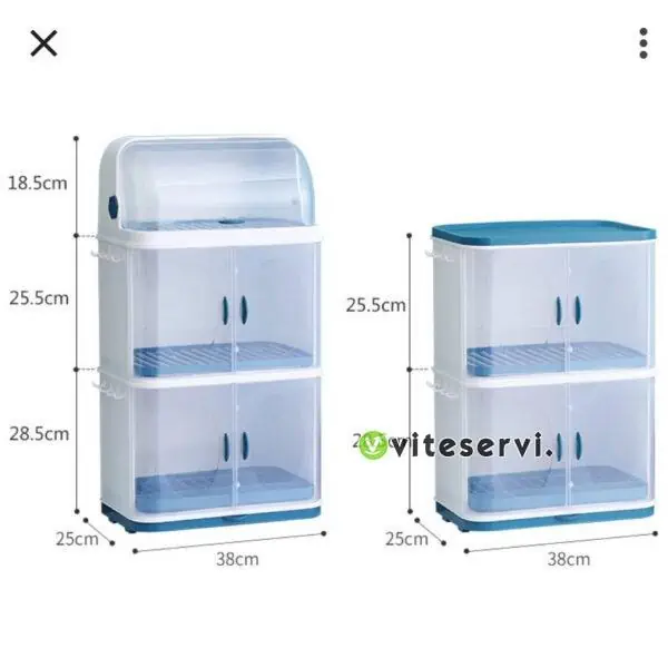 Range vaisselle à trois niveaux RV-321 pour tasse, pose-verre