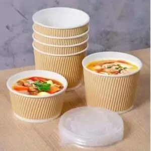 Ensemble de bol jetable en carton