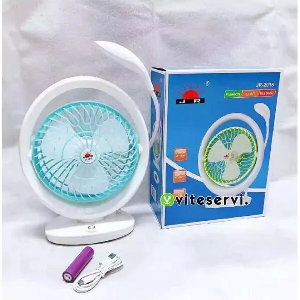 MIni ventilateur rechargeable a lumiere